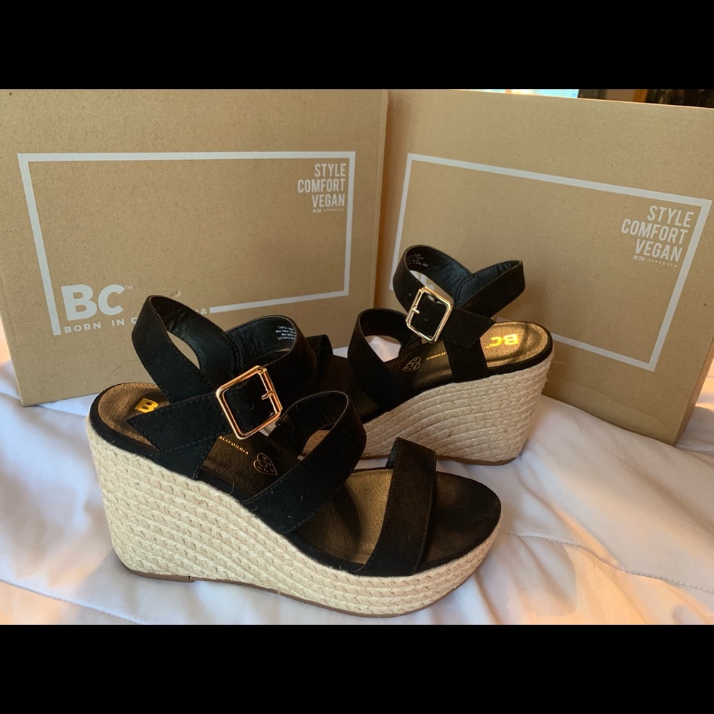 BC Footwear “Snack Bar Wedge Sandals”